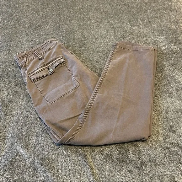 Anthropologie The Wanderer High-Rise Cargo Pants Grey Size 31 - Picture 4 of 14